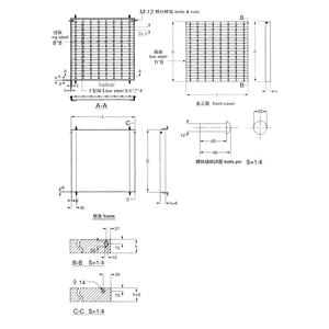 TGM型 熱浸鍍鋅正方型集水井蓋板 , 全盛鋼鐵製品廠有限公司