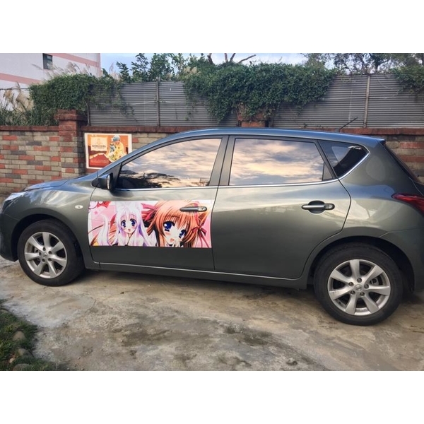 轎車側面噴畫,東海廣告工程有限公司