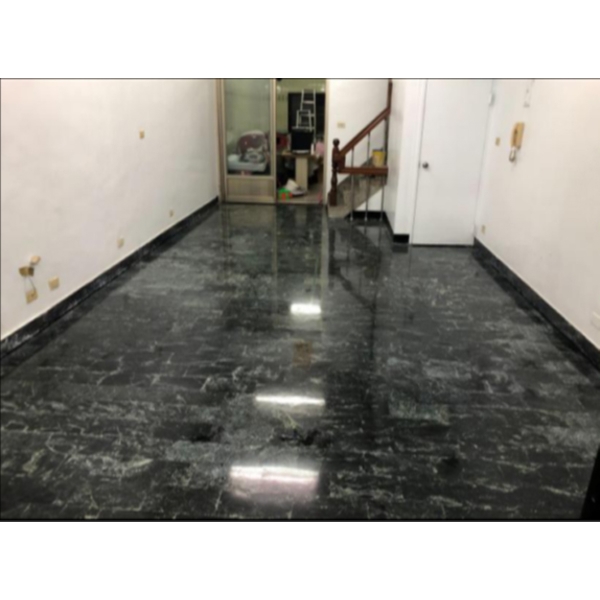 台灣蛇紋石地板研磨修補傷痕前(後)-澄明環境清潔股份有限公司