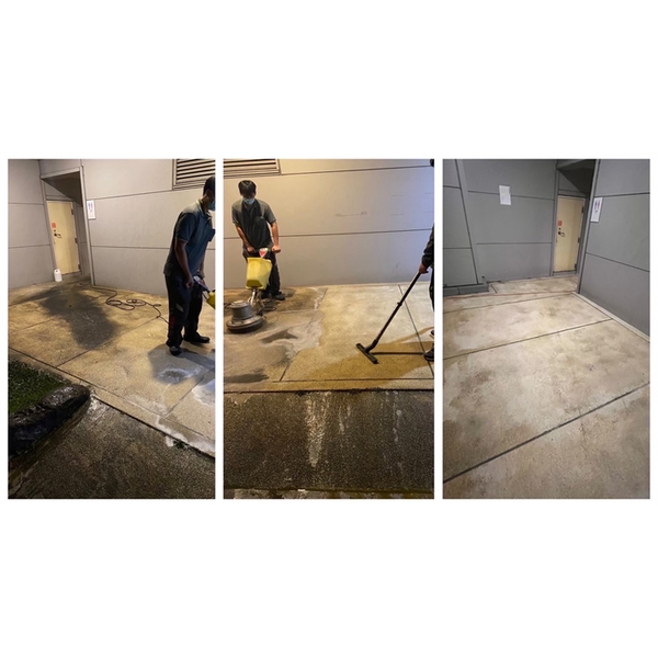 海底撈廁所外走道油汙及油泥清洗,澄明環境清潔股份有限公司