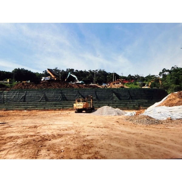 回包式加勁擋土牆-桃園蘆竹工地-擴疆實業有限公司