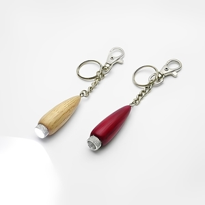 (子彈型)LED木製鑰匙圈,明興木器廠