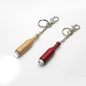 (紅酒型)LED木製鑰匙圈,明興木器廠