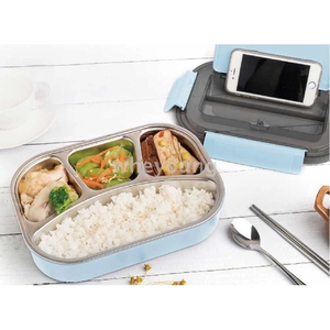 咪兔四格餐盒(附筷匙)1300ml MT-1767,惠暘企業有限公司