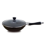 【弗南希諾】黑鑽麥飯石(不沾)炒鍋32cm FR-7530 , 惠暘企業有限公司