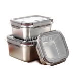 304不銹鋼保鮮盒三件套0.65/1.3/2.25L FR-1765