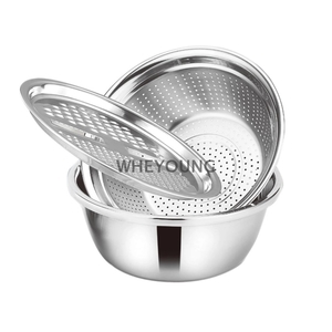 弗南希諾 瀝水刨絲盆三件組(洗菜盆 瀝水盆 刨絲盆) FR-1777,惠暘企業有限公司