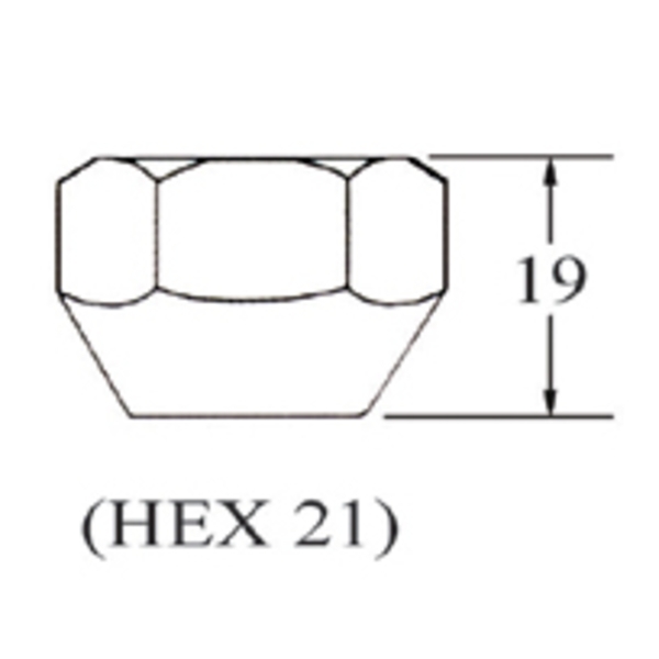 車輪螺帽Open End Nut-chrome-慶益工業股份有限公司