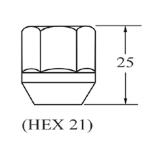 車輪螺帽Open End Nut-chrome-慶益工業股份有限公司