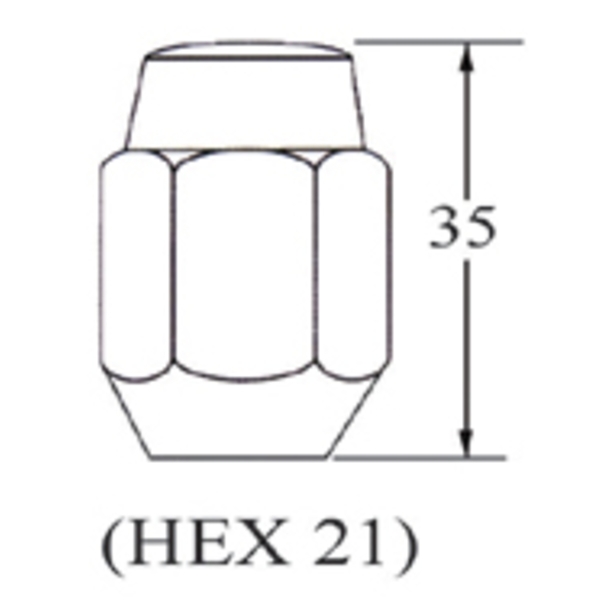 車輪螺帽Long Wheel Nut (1pc)-慶益工業股份有限公司