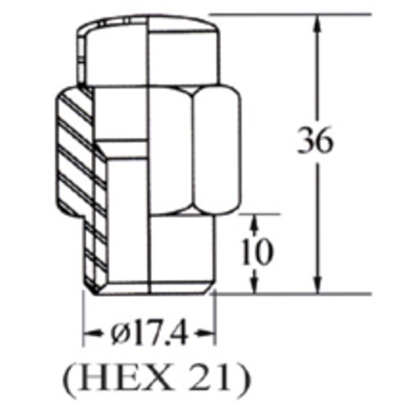 車輪螺帽Short Shank (2pcs)-慶益工業股份有限公司