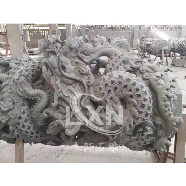 宗教建築雕刻龍柱-立軒貿易有限公司/立軒石雕