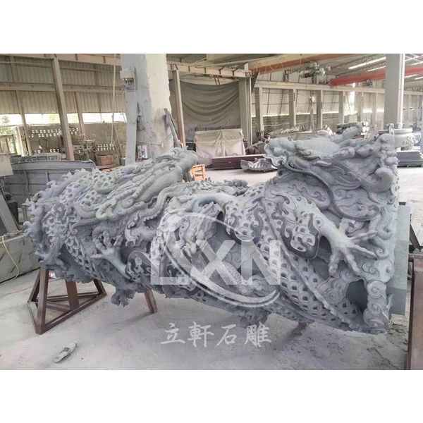 宗教建築雕刻龍柱-立軒貿易有限公司/立軒石雕