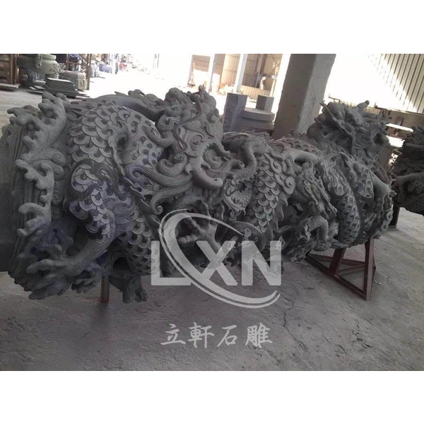 宗教建築雕刻龍柱-立軒貿易有限公司/立軒石雕