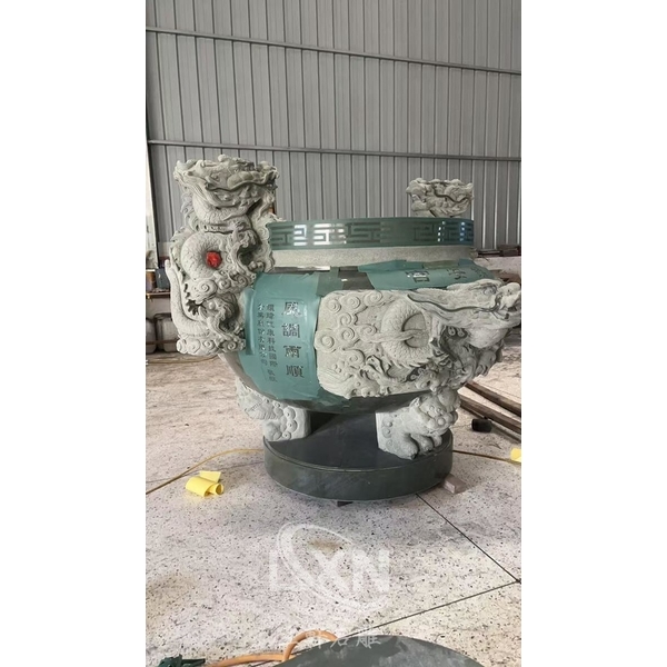 宗教建築雕刻石雕香爐-立軒貿易有限公司/立軒石雕