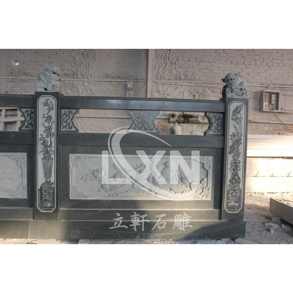 宗教建築雕刻石雕欄杆-立軒貿易有限公司/立軒石雕