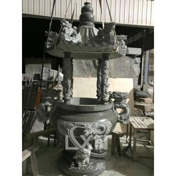 宗教建築雕刻石雕天公爐-立軒貿易有限公司/立軒石雕