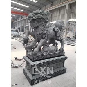 宗教建築雕刻石雕麒麟 , 立軒貿易有限公司/立軒石雕