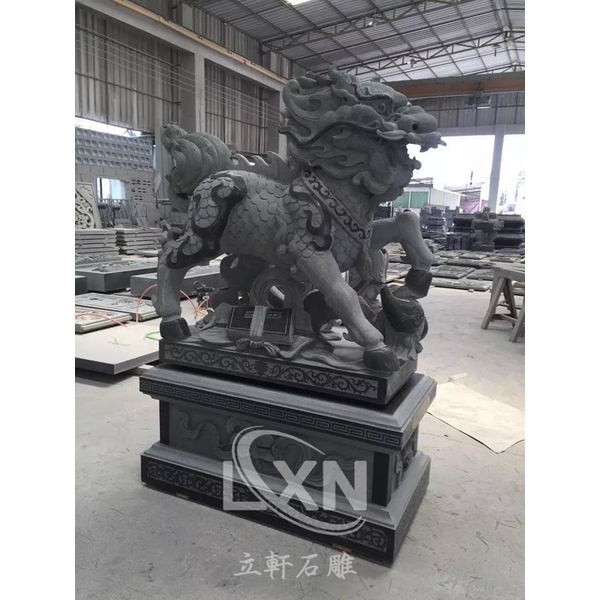 宗教建築雕刻石雕麒麟-立軒貿易有限公司/立軒石雕