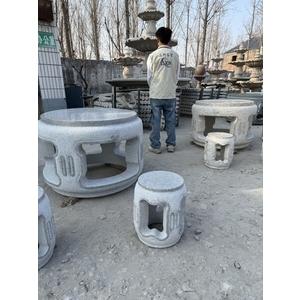 景觀石桌、石椅 , 立軒貿易有限公司/立軒石雕
