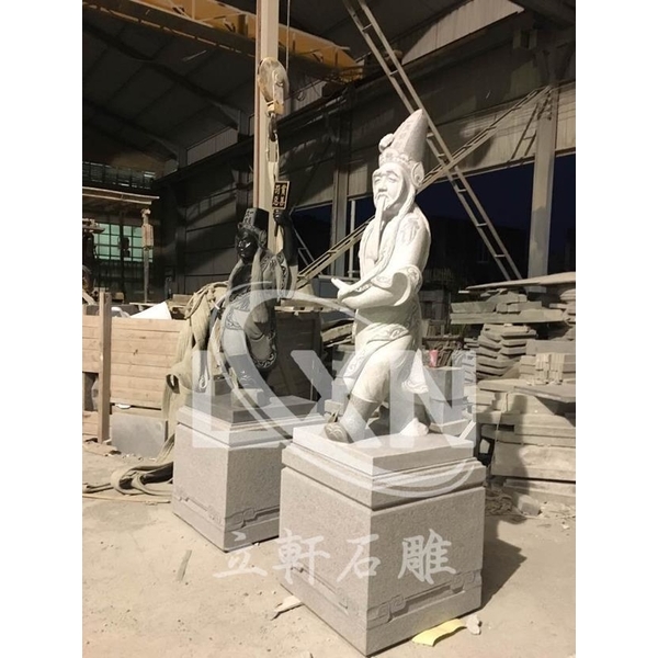 石雕七爺八爺黑白無常-立軒貿易有限公司/立軒石雕