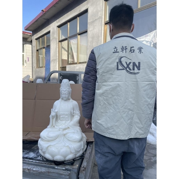 玉雕觀音菩薩-立軒貿易有限公司/立軒石雕