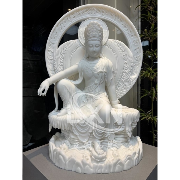 玉雕觀音菩薩-立軒貿易有限公司/立軒石雕