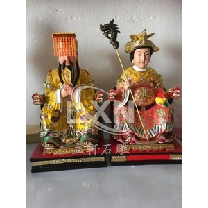 玻璃纖維造像玉皇大帝與瑤池金母
