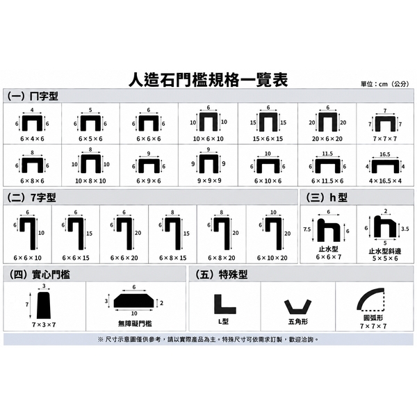 人造石門檻｜浴室乾濕分離、淋浴拉門門檻-寶麗石業社