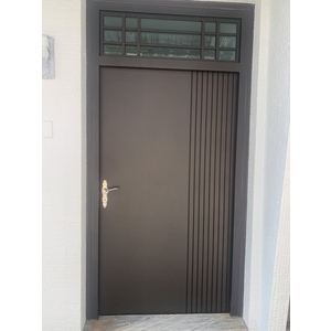 壓花玄關門 - 雄大鋁窗企業社