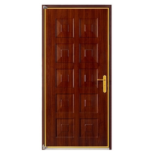 櫻桃木10肚貼皮鍍鋅鋼門 , 鵝牌萬容有限公司