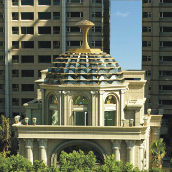 不鏽鋼鍍鈦工程、硫化銅工程、鋁合金格柵工程、鑄鋁工程,優典國際開發有限公司