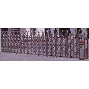 伸縮式自動大門-圓型單花,上玄金屬企業有限公司