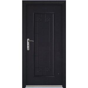 黑絲絨鋼板壓花門 , 琦藝金屬建材有限公司