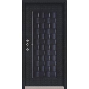 木編瓦一體成型壓花門(角鑽紋) , 琦藝金屬建材有限公司