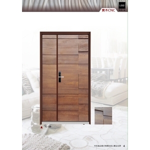 YI-04風格化映綱木門 , 鈺鴻金屬工業有限公司