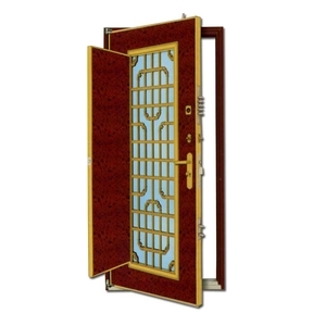 核桃木琺瑯金格晶典門中門(A配件),覺民不銹鋼門窗行
