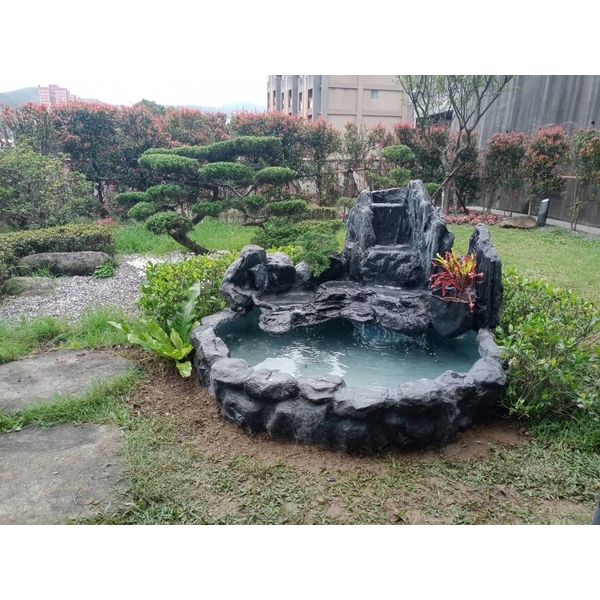 FRP假山水池,綠大山水造景景觀企業社