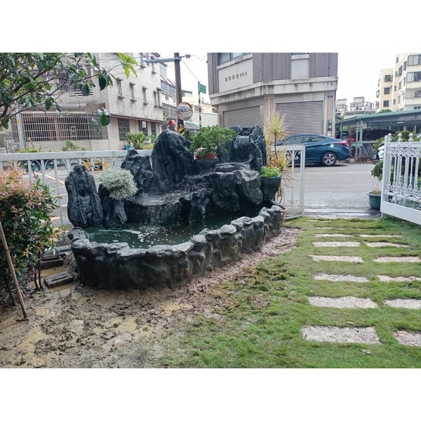 FRP假山水池,綠大山水造景景觀企業社