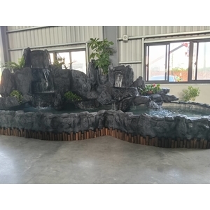 台中FRP假山流水水池造景｜綠大山水造景景觀 - 綠大山水造景景觀企業社