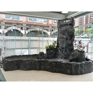 FRP假山水池造景