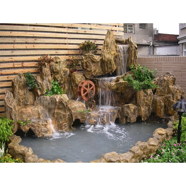 FRP假山水池,綠大山水造景景觀企業社