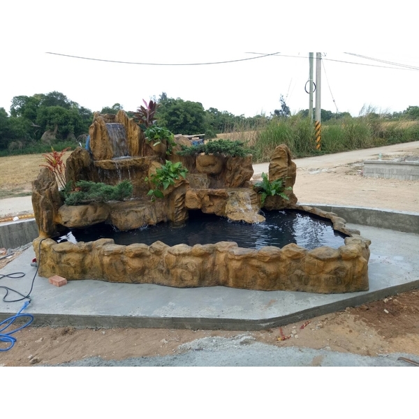 FRP假山水池,綠大山水造景景觀企業社