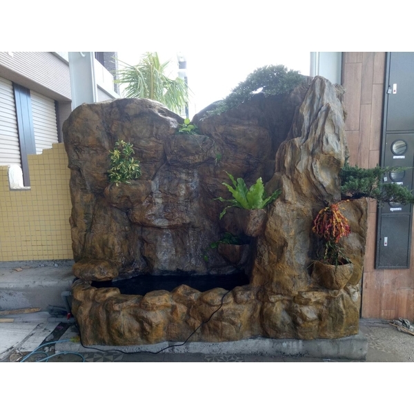 FRP假山水池,綠大山水造景景觀企業社