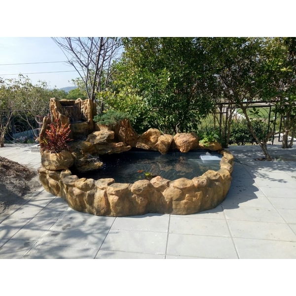 FRP假山水池,綠大山水造景景觀企業社