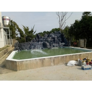 FRP假山水池