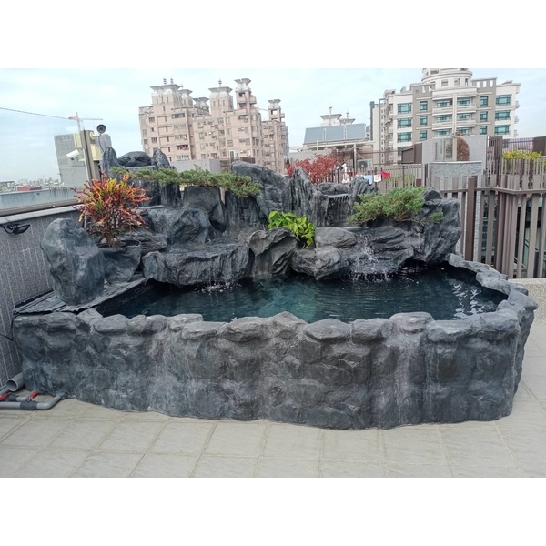 FRP假山水池,綠大山水造景景觀企業社