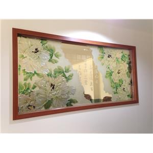 手工琉璃雕-白牡丹 , 東亞國際企業有限公司