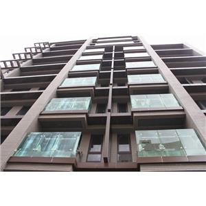 鋁板隔屏造型&不銹鋼玻璃欄杆