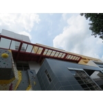 烤漆造型採光罩玻璃雨遮 - 鉅鈦金屬有限公司